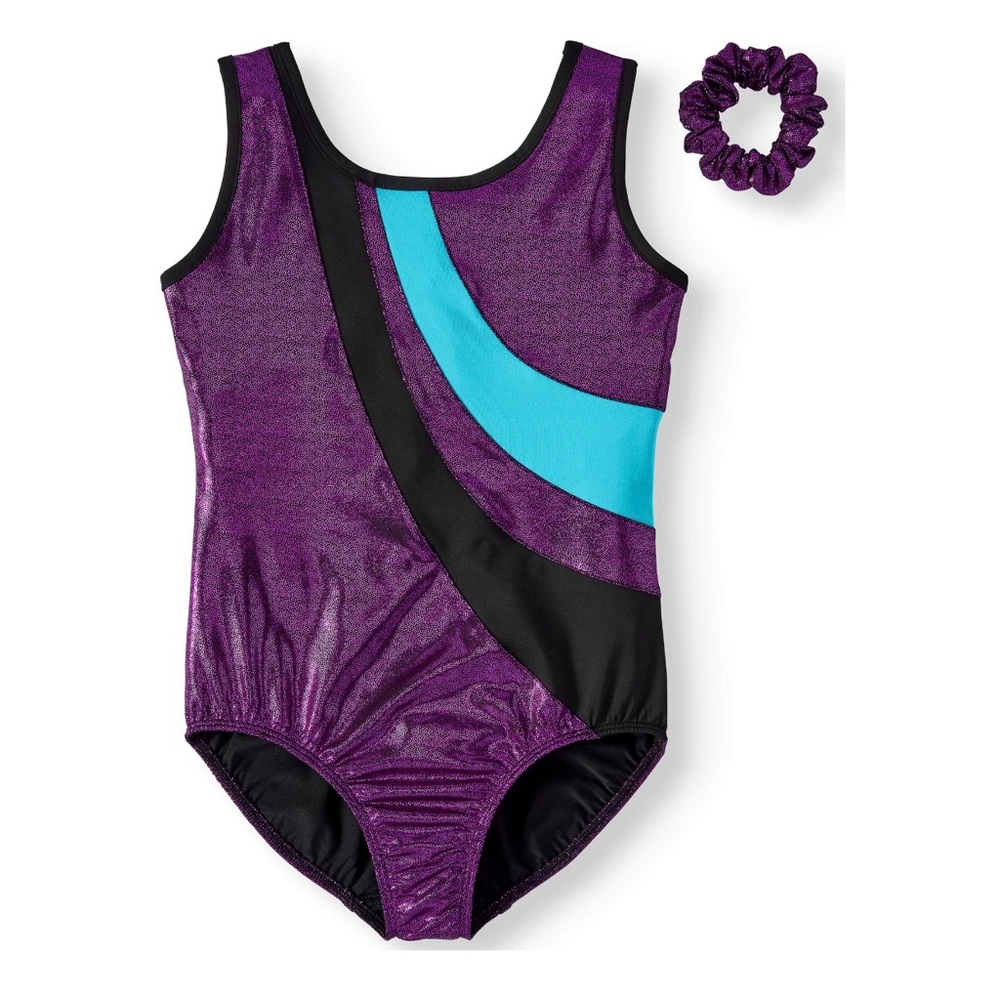 New Danskin Now Gymnastics Leotard with Scrunchie